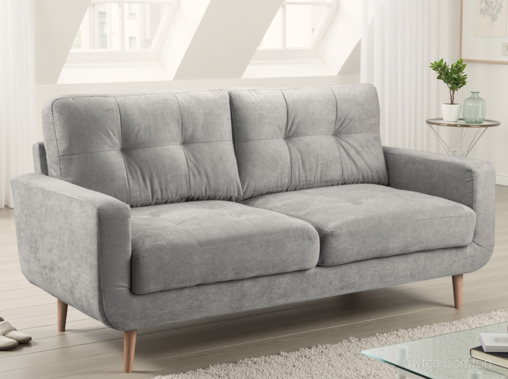 Aurora Sofa Grey 3 Seater
