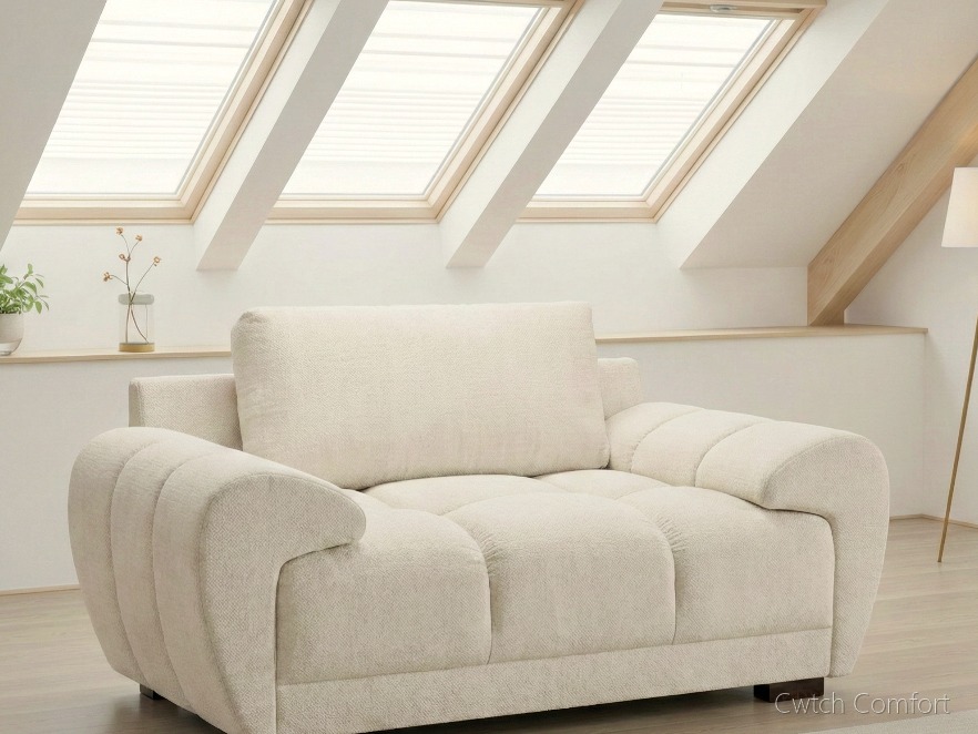 Azzuro Sofa Cream Armchair