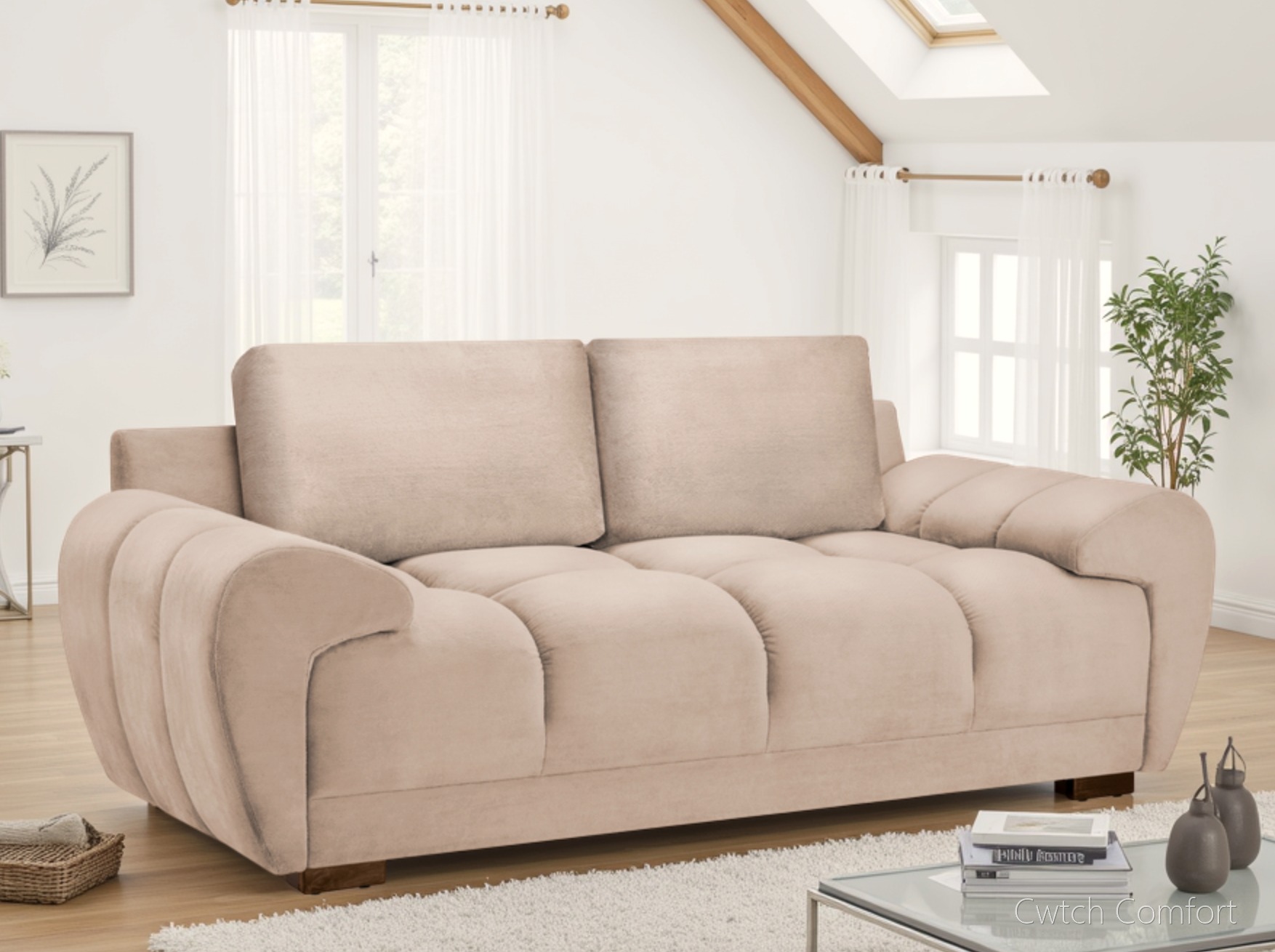 Azzuro Sofa Mocha 2 Seater
