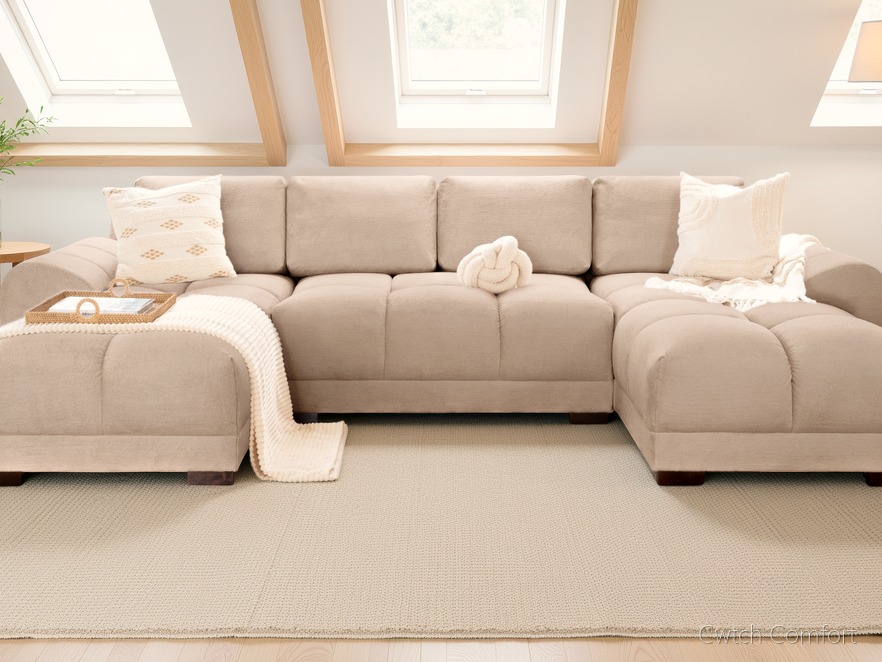 Azzuro Sofa Mocha U Shape Corner